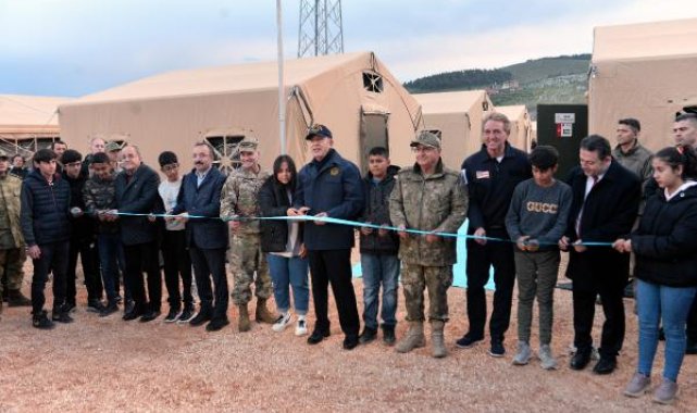 2 bin 400 öğrenci kapasiteli Antakya NATO Çadır Kenti törenle açıldı
