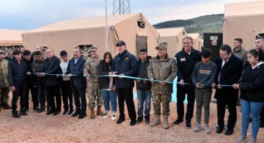 2 bin 400 öğrenci kapasiteli Antakya NATO Çadır Kenti törenle açıldı