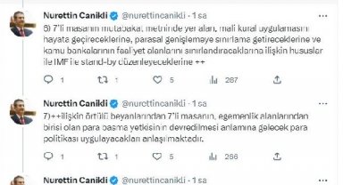 AK Parti'li Canikli: 7'li masa, para basma yetkisini küresel sermayeye devretmek istiyor