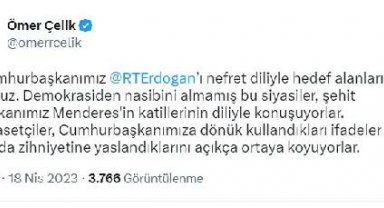 AK Parti'li Çelik: Cumhurbaşkanımızı nefret diliyle hedef alanları kınıyoruz