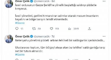 AK Parti'li Çelik: Uluslararası toplum, İsrail'e karşı net bir tutum almalı