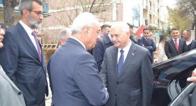 AK Parti'li Yıldırım ve Çelik, DSP'yi ziyaret etti