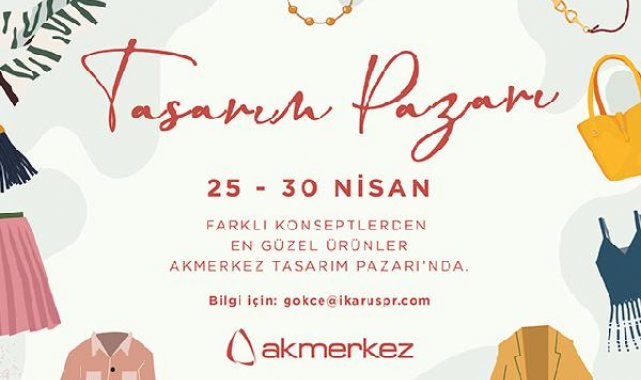 Akmerkez'de 'Tasarım Pazarı' etkinliği başlıyor