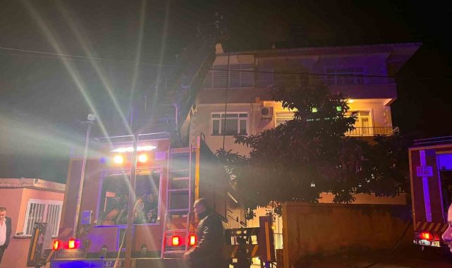 Alaplı'da baca yangını korkuttu