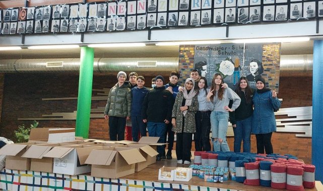 Alman gençlerden Türkiye'deki depremzedeler için yardım seferberliği