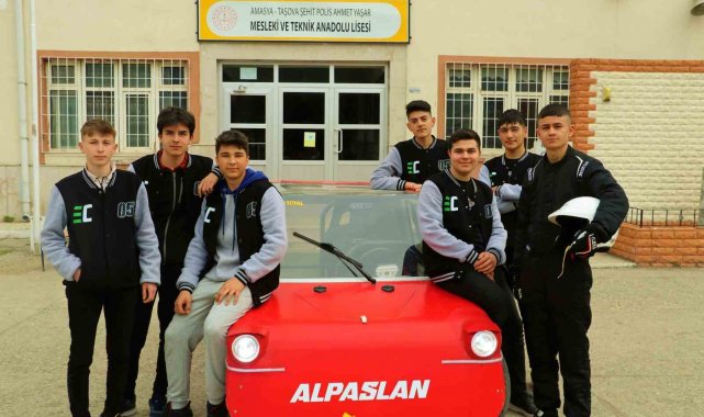 Amasya'da liselilerin yaptığı elektrikli araç TEKNOFEST'te yarışacak