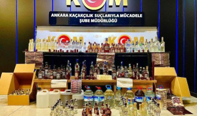 Ankara'da 'kaçak içki' operasyonu; 3 gözaltı