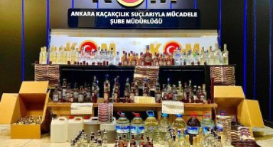 Ankara'da 'kaçak içki' operasyonu; 3 gözaltı