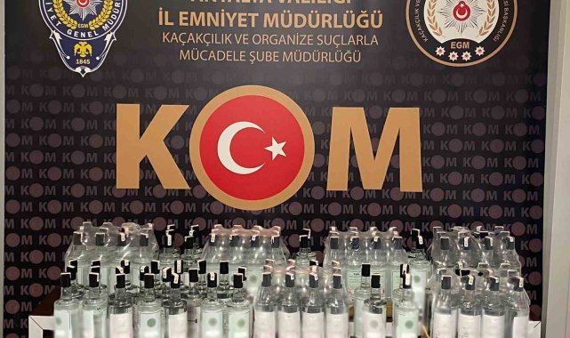 Antalya'da sahte içki operasyonunda 5 şahsa işlem yapıldı