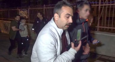 Araçtaki çocuklar, polisin 'dur' ihtarına uymayıp ortalığı birbirine kattı