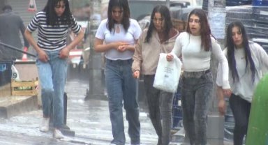 Arnavutköy'de doludan kaçan sürücüler akaryakıt istasyonuna sığındı
