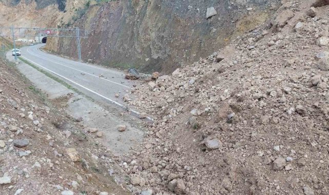 Artvin'de heyelanın kapattığı yol yeniden ulaşıma açıldı