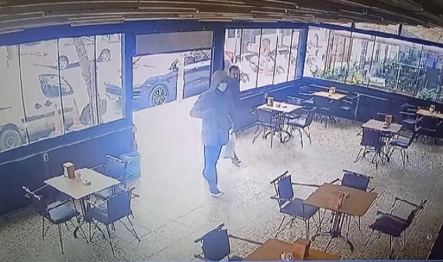Ataşehir'de kafedeki sadaka kutusunu çalan şüpheli kamerada