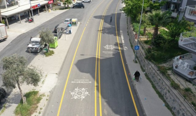 Aydın Büyükşehir Belediyesi Kirazlı Yolu'nda çalışmalarını tamamladı
