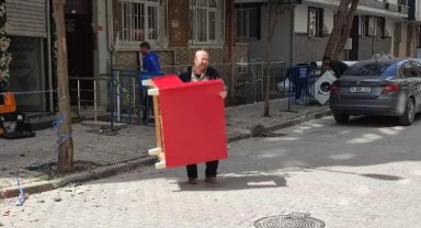 Bahçelievler'de yıkılan binanın bitişiğindeki 2 bina için de yıkım süreci başladı