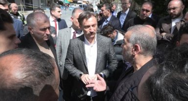 Bahçelievler'de boşaltılan 6 katlı binanın yıkımına başlandı