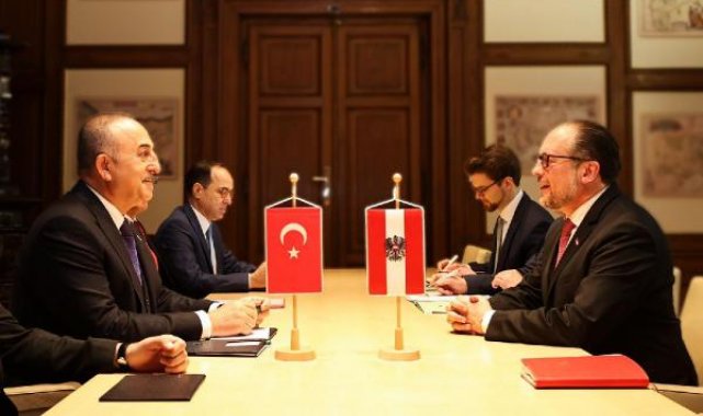 Bakan Çavuşoğlu, Avusturya Dışişleri Bakanı Schallenberg ile görüştü