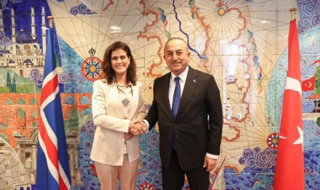 Bakan Çavuşoğlu, İzlandalı mevkidaşı Gylfadottir ile görüştü