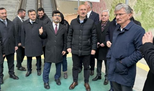 Bakan Karaismailoğlu açılış öncesi Çam ve Sakura Şehir Hastanesi İstasyonu'nda inceleme