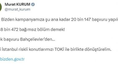 Bakan Kurum: Haydi İstanbul riskli konutlarımızı TOKİ ile birlikte dönüştürelim