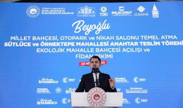 Bakan Kurum Sütlüce ve Örnektepe TOKİ evlerinin anahtarlarını teslim etti