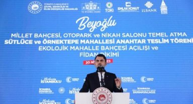Bakan Kurum Sütlüce ve Örnektepe TOKİ evlerinin anahtarlarını teslim etti