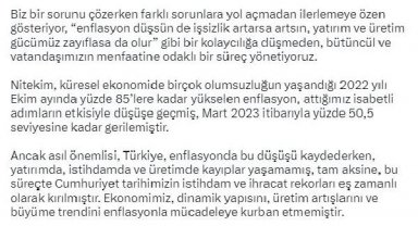 Bakan Nebati: Enflasyonu tedrici ve kalıcı şekilde indireceğiz
