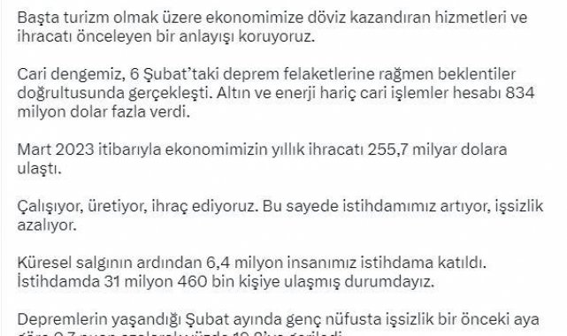 Bakan Nebati: Genç nüfusta işsizlik şubat ayında geriledi