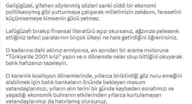 Bakan Nebati, Kılıçdaroğlu'na yüklendi