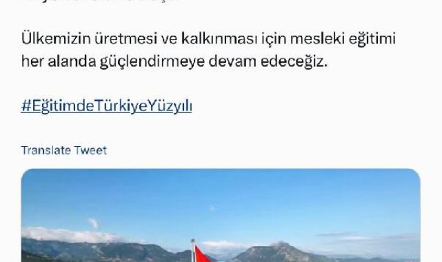 Bakan Özer: Mesleki eğitim merkezlerindeki öğrenci sayısı 1 milyon 376 bine ulaştı