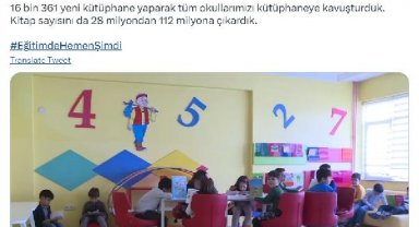 Bakan Özer: Tüm okullarımızı kütüphaneye kavuşturduk