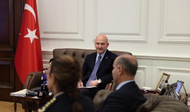 Bakan Soylu, Emniyet Genel Müdürü Aktaş ve polisleri kabul etti