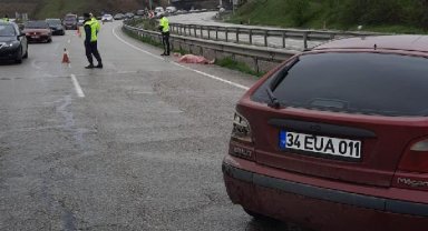 Bariyerlere çarpıp savrulan otomobilden kapıyı açıp düşünce öldü