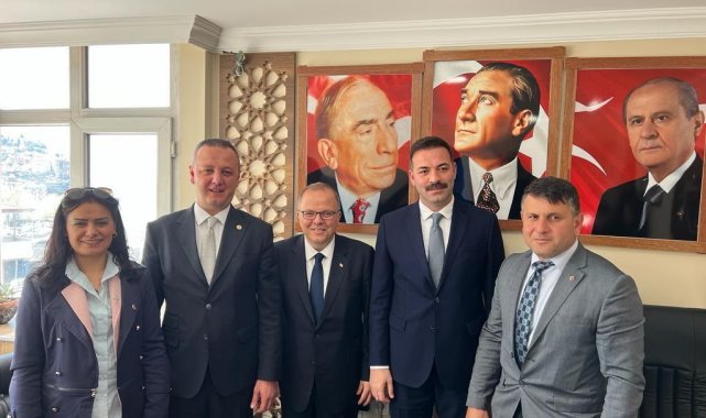 Başkan Alan ve Çağlayan'dan siyasi partilere bayram ziyareti