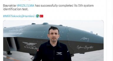 Bayraktar: Kızılelma, 5'inci sistem tanımlama testini başarıyla tamamladı