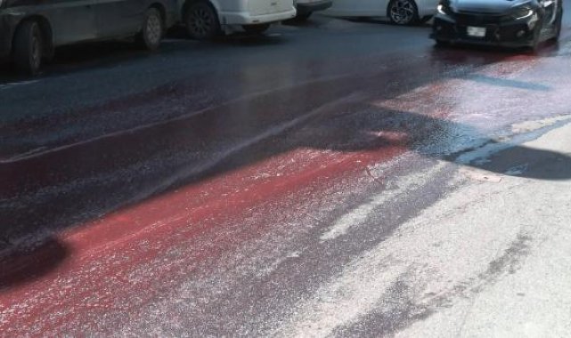 Bayrampaşa'da 'kırmızı sıvı' endişesi