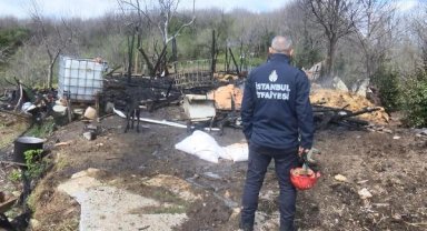 Beykoz'da ahır yangını: 1 inek ve 1 köpek öldü