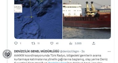 Boksit madeni taşıyan gemi battı; 5 personel kurtarıldı, 9'u aranıyor