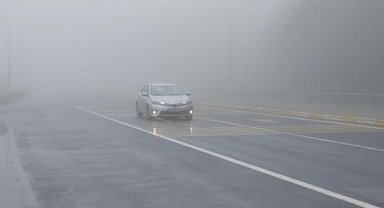 Bolu Dağı'nda sis etkili oldu
