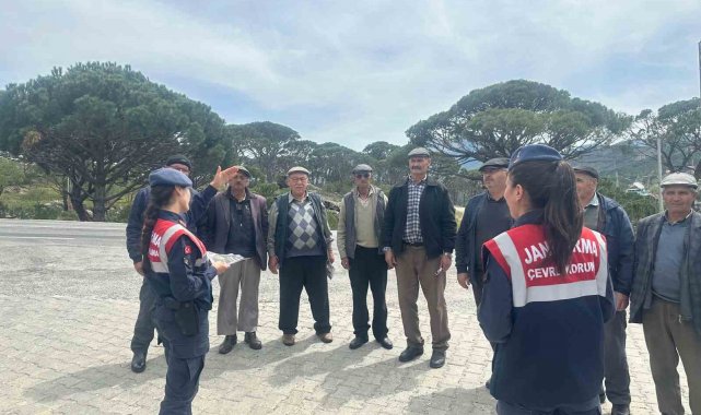 Bozdoğan'da vatandaşlar orman yangınlarına karşı bilgilendirildi