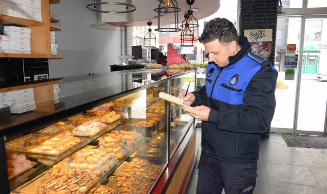 Bozüyük'te bayram öncesinde tatlı imalathanelerine denetim