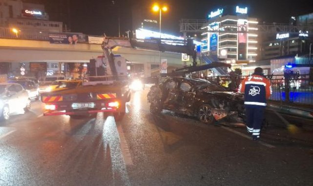 Büyükdere Caddesi'nde makas atan otomobil sürücüsü, trafiği savaş alanına çevirdi: 8 yaralı