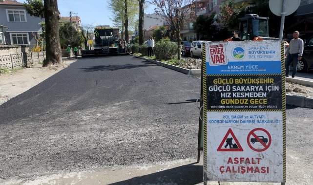 Büyükşehir asfalt mesaisinde