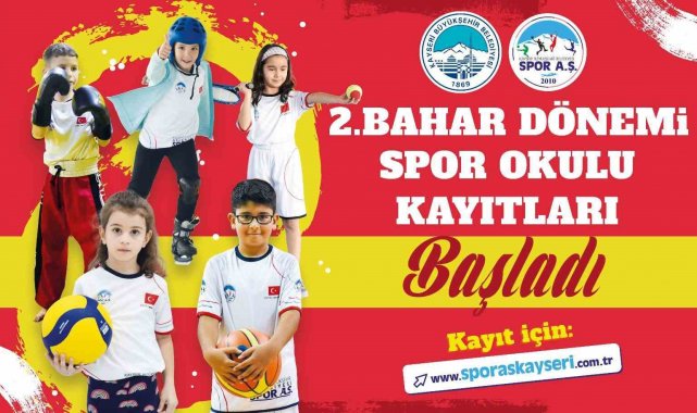 Büyükşehir Spor A.Ş.'nin 2'nci bahar dönemi spor okulları kayıtları başladı