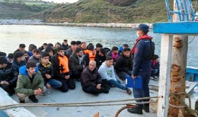 Çanakkale'de 81 kaçak göçmen yakalandı, 39 kaçak göçmen kurtarıldı