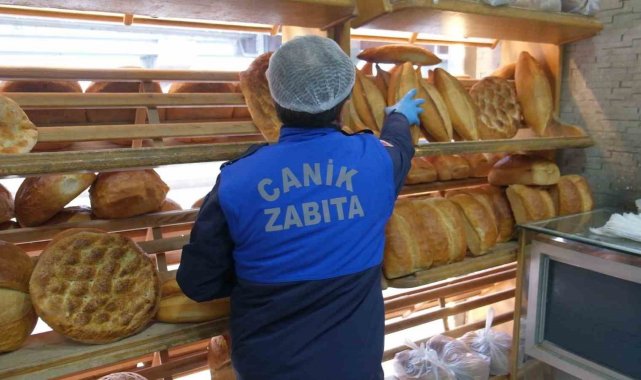 Canik zabıtası fırınları denetledi