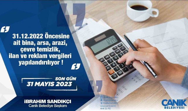 Canik'ten mükelleflere borç yapılandırma çağrısı