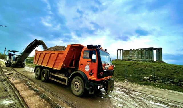 Çavdarhisar Aizanoi Antik Kentinde çevre düzenlemesi