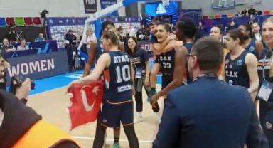 ÇBK Mersin Yenişehir Belediyesi'nin Türk bayraklı sevinci engellendi