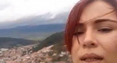 Çektiği video ile erkek arkadaşına 'Seni aldatmadım' diyen Bahar, kayalıklardan atladı